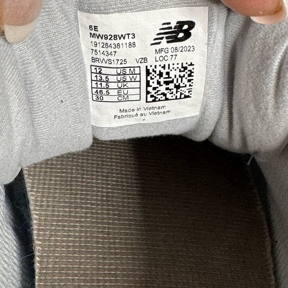New Balance 928v3 Walking Men's White and Gray Sneakers shoes - Picture 7 of 16